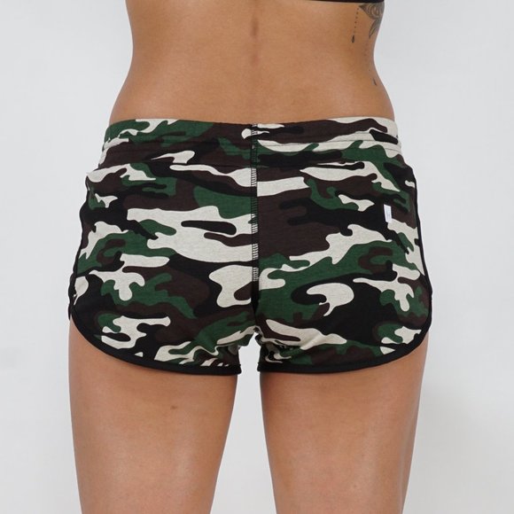 Camouflage Shorts Elastic Waist Band 501 - Picture 3 of 7